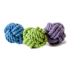 Happy Pet Nuts for Knots Ball Dog Toy Assorted Colours  Medium (10cm)