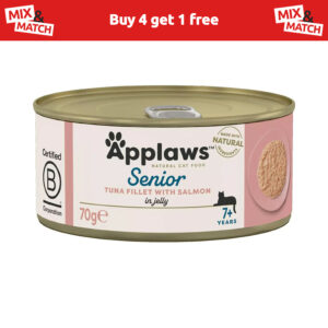 Applaws Natural Wet Senior Cat Food Tuna Fillet & Salmon in Jelly 70g