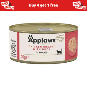 Applaws Natural Wet Cat Food Chicken Breast & Duck in Broth 70g