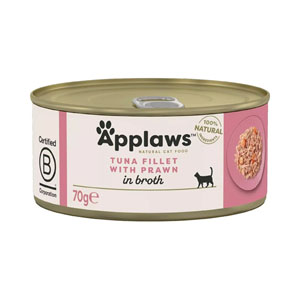 Applaws Natural Wet Cat Food Tuna Fillet & Prawn in Broth