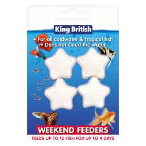 King British Goldfish & Tropical Weekend Feeder Block x4