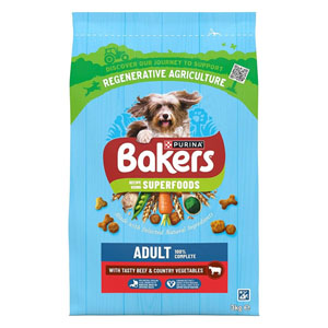 Bakers Complete Dry Dog Food Adult Beef & Vegetables