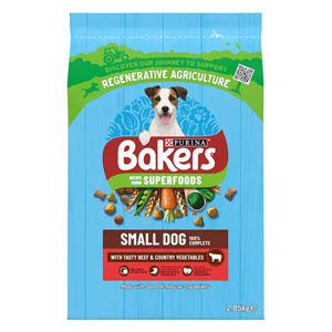 Bakers Complete Dry Dog Food Adult Small Dog Beef & Vegetables