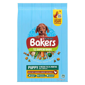 Bakers Complete Dry Dog Food Puppy/Junior Chicken & Vegetables