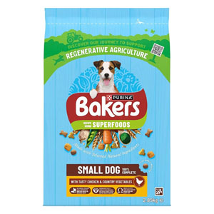 Bakers Complete Dry Dog Food Adult Small Dog Chicken & Vegetable