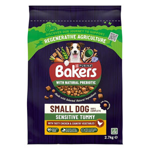 Bakers Small Dog Sensitive Tummy with Chicken & Country Vegetables 2.7kg