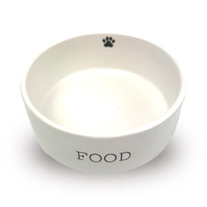 Happy Pet Paw Print Food Pet Bowl 13cm