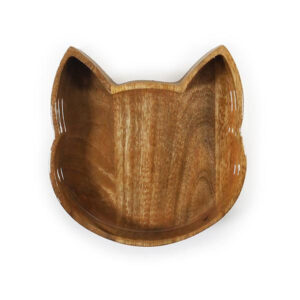 Rosewood Wooden Cat Shaped Bowl