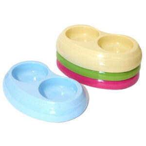 Rosewood Melamine Twin Cat Bowl