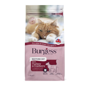 Burgess Complete Cat Food Mature Turkey & Cranberry 1.4kg
