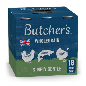 Butcher's Wholegrain Complete Wet Dog Food Simply Gentle 18 x 390g