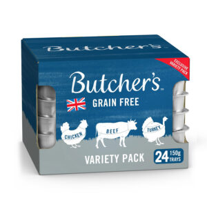 Butcher's Foil Trays Complete Wet Dog Food Grain Free Variety Pack 24 x 150g