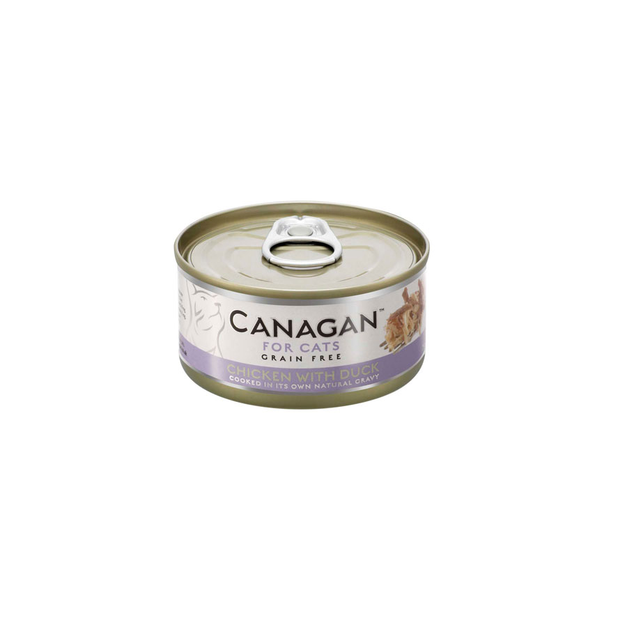Canagan Grain Free Complete Wet Cat Food Chicken with Duck in Gravy 75g