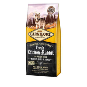 Carnilove Complete Dry Dog Food Adult Fresh Chicken & Rabbit