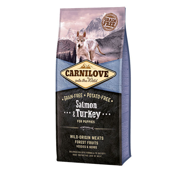 Carnilove Active Complete Dry Puppy Food Salmon & Turkey