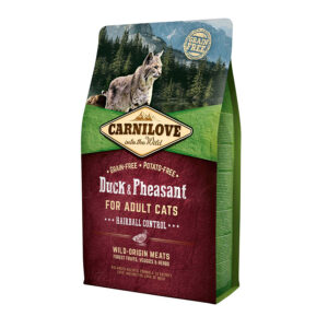Carnilove Complete Dry Cat Food Hairball Duck & Pheasant 2kg