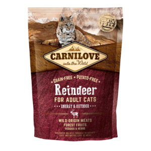 Carnilove Complete Dry Cat Food Adult Energy & Outdoor Reindeer 400g
