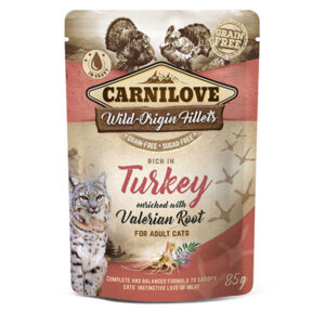 Carnilove Complete Wet Cat Food Adult Turkey & Valerian 85g