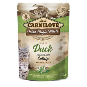 Carnilove Complete Wet Cat  Adult Duck & Catnip 85g