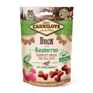 Carnilove Crunchy Cat Treats Duck & Raspberry 50g
