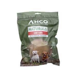 Anco Natural Dog Treats Cow Ears 8pk