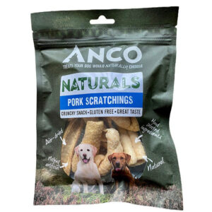 Anco Natural Dog Treats Pork Scratchings 80g