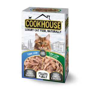 Cookhouse Complete Wet Cat Pouches Tuna / Tuna & Sardine Fillets in Jelly 6x70g