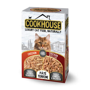 Cookhouse Complete Wet Cat Pouches Chicken / Chicken & Liver Pate Terrine 6x70g