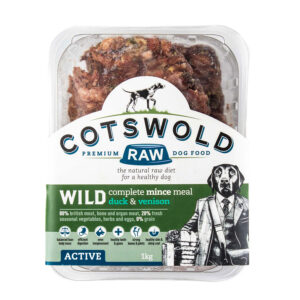 Cotswold Frozen Raw Complete Dog Food Mince Wild Duck & Venison