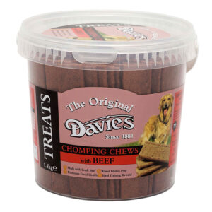 Davies Chomping Chews Dog Treats Beef 1.4kg