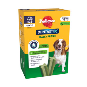 Pedigree DentaStix Daily Fresh Dental Dog Chews Medium Dog 28pk