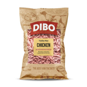 DIBO Frozen Raw Dog Food Freeflow Chicken 1kg