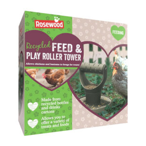 Rosewood Recycled Poultry Feed & Play Roller Tower