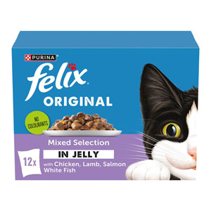 Felix Original Cat Food Pouches Adult Mixed Selection in Jelly