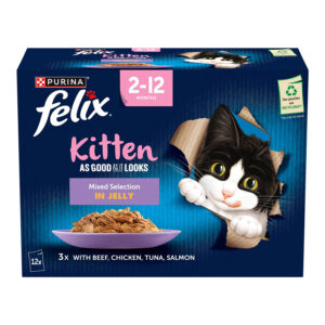 Felix As Good As It Looks Kitten Pouches Mixed Selection in Jelly