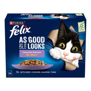 Felix As Good As It Looks Cat Pouches Favourites Selection in Jelly