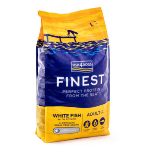 Fish4Dogs Finest Complete Dry Dog Food Large Kibble White Fish & Potato