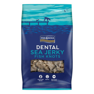 Fish4Dogs Sea Jerky Dental Dog Treats Fish Knots 100g