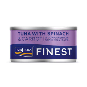 Fish4Dogs Grain Free Wet Dog Food Adult Tuna with Spinach & Carrot 85g