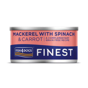 Fish4Dogs Grain Free Wet Dog Food Adult Mackerel with Spinach & Carrot 85g