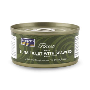 Fish4Cats Finest Tinned Cat Food Tuna Fillet & Seaweed 70g