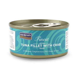 Fish4Cats Finest Tinned Cat Food Tuna Fillet & Crab 70g