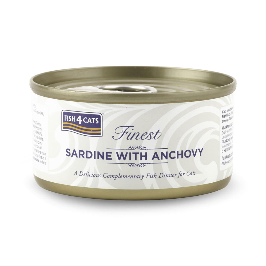 Fish4Cats Finest Tinned Cat Food Sardine & Anchovy 70g