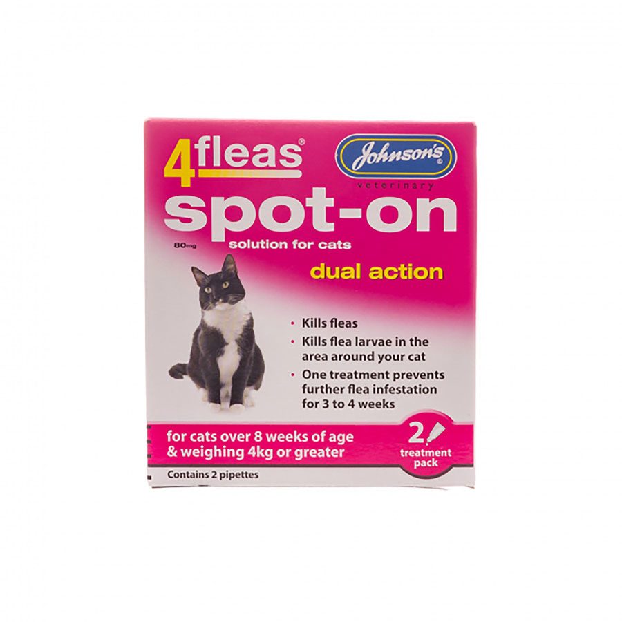 Johnson's 4Fleas Spot On Dual Action for Cats