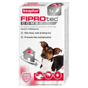 Beaphar FIPROtec Flea & Tick Spot On Combo for Small Dogs (2-10kg)