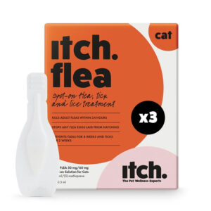 Itch. Flea Spot On for Cats x3 Pipettes