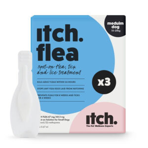 Itch. Flea Spot On Medium Dog (10kg-20kg) x3 Pipettes