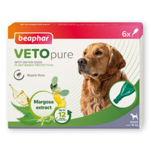 VETOpure Flea Repellent Med/Lge Dog 3 Treatment