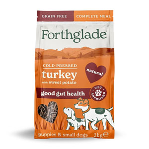 Forthglade Complete Dry Dog Food Cold Pressed Small Breed Turkey  2kg