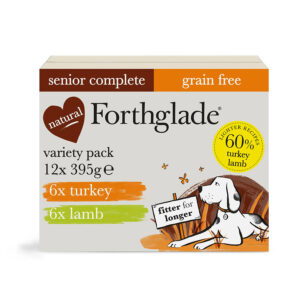 Forthglade Grain Free Complete Wet Dog Food Senior Multipack 12x395g
